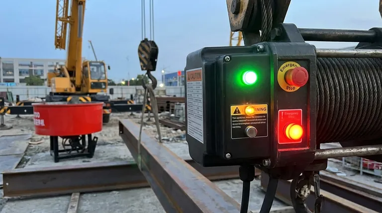 ما هي المعلومات التي توفرها مؤشرات حالة LED في رافعات الحبال السلكية؟ فك رموز إشارات السلامة والتشغيل الهامة