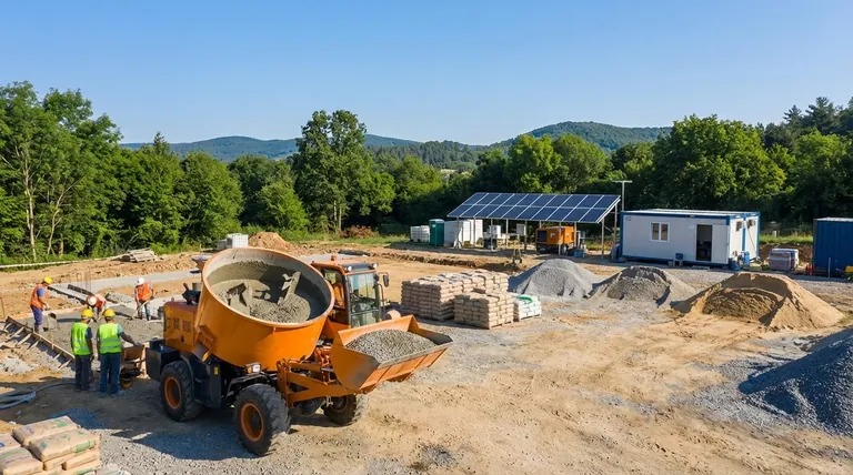 자가 로딩 콘크리트 믹서가 건설 현장의 지속 가능성에 어떻게 기여합니까?