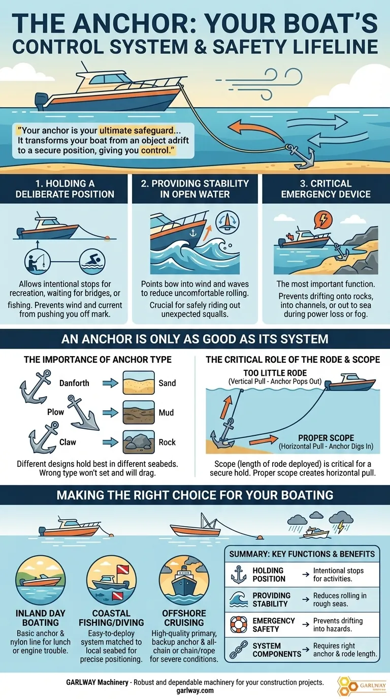 보트 앵커링 시스템이 중요한 이유는 무엇인가요? 궁극적인 제어 및 안전으로 선박을 확보하세요. 시각적 가이드