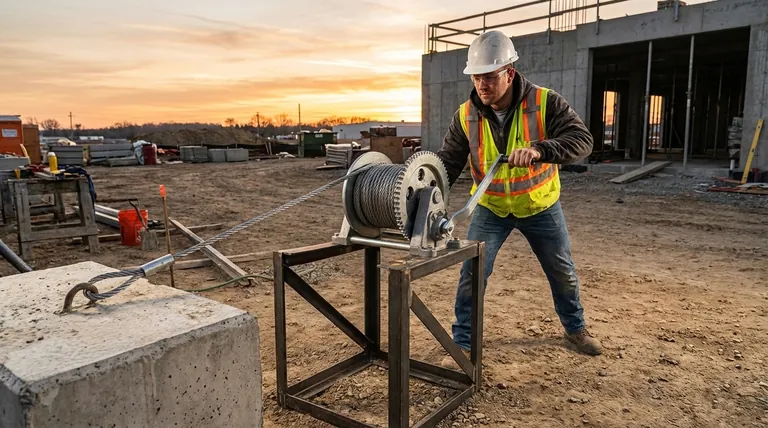 Как рассчитывается грузоподъемность ручной лебедки? Освойте механику для безопасного подъема