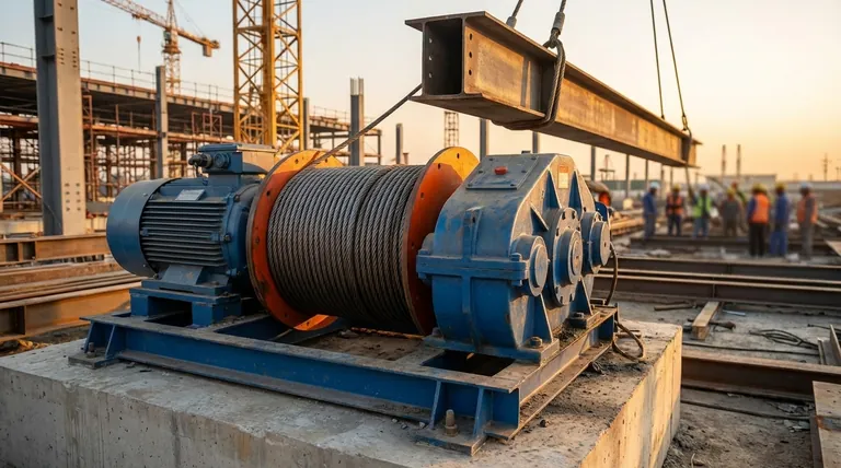 كيف تتغير قوة الرفع مع زيادة كمية الكابل الملفوف على الأسطوانة؟ تضعف قوة الونش مع امتلاء الأسطوانة