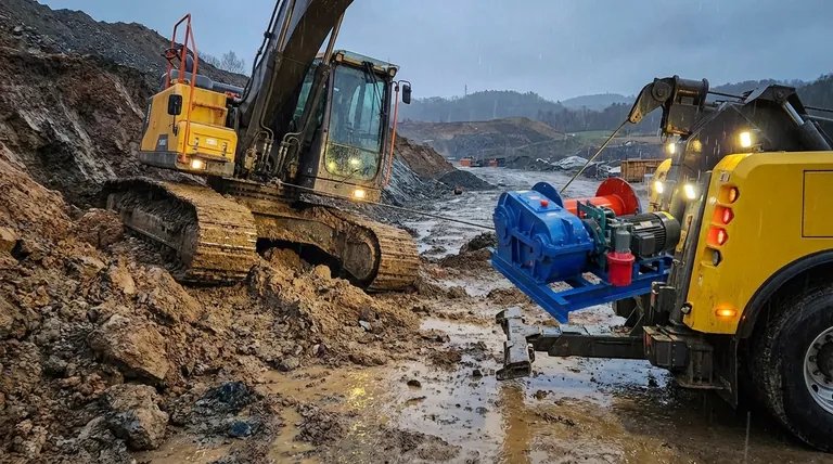 필요한 윈칭 힘을 증가시키는 요인은 무엇입니까? 경사와 지형이 어떻게 하중을 두 배로 늘릴 수 있습니까?