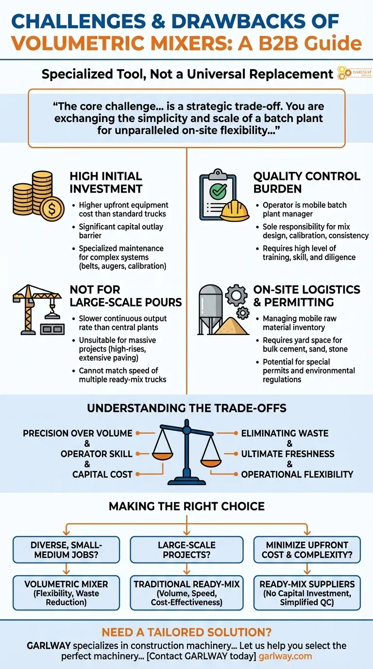 볼륨 믹서의 과제 또는 단점은 무엇입니까? 높은 비용, 품질 관리 및 볼륨 제한 시각적 가이드