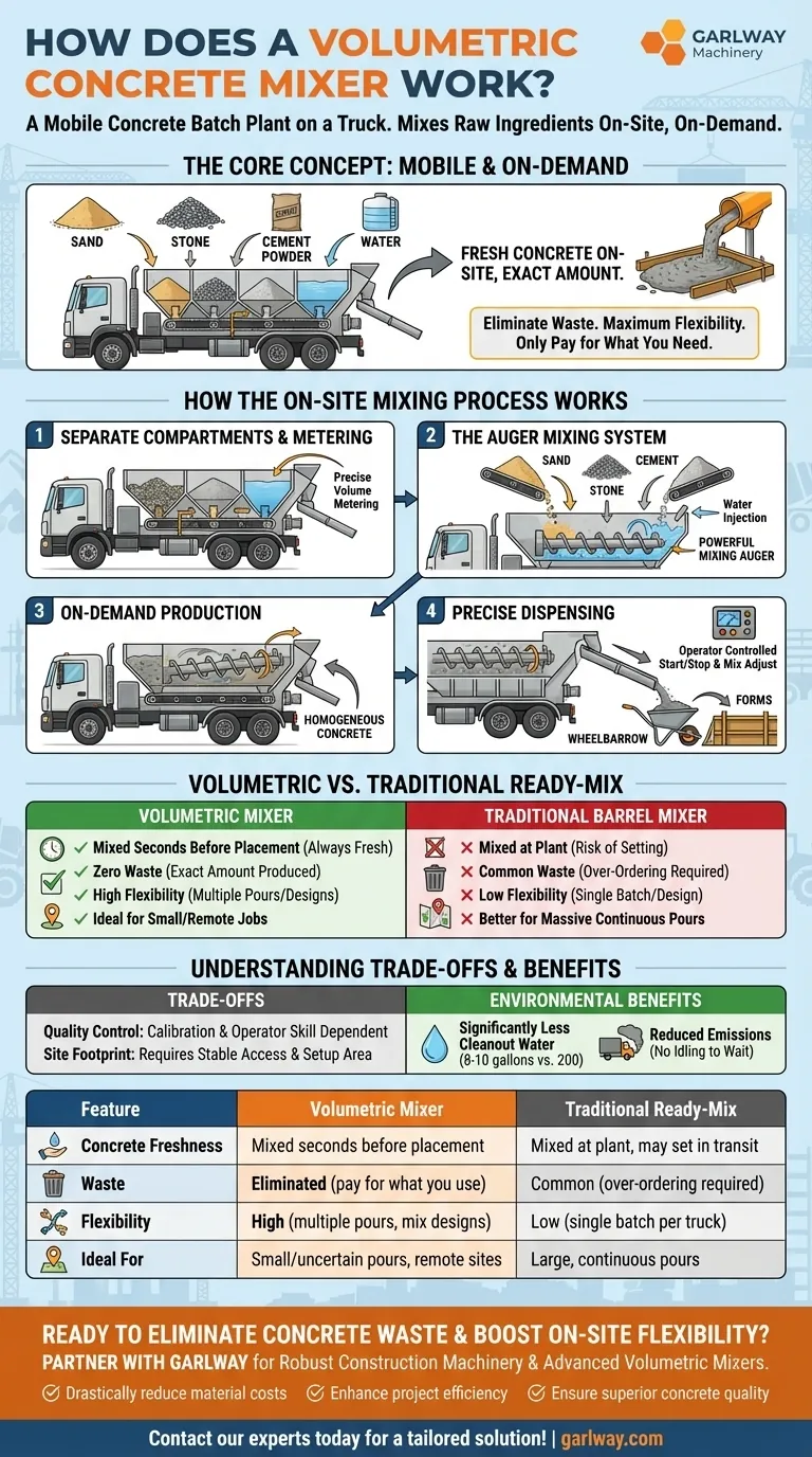 Comment fonctionne un malaxeur à béton volumétrique ? Béton à la demande pour zéro déchet et une flexibilité maximale Guide Visuel