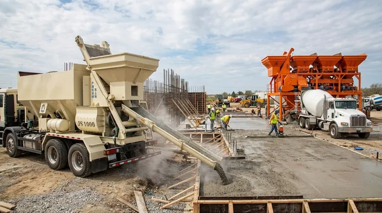 부피 믹서와 전통적인 드럼 믹서의 차이점은 무엇인가요? 현장에서 효율성과 제어를 극대화하세요.