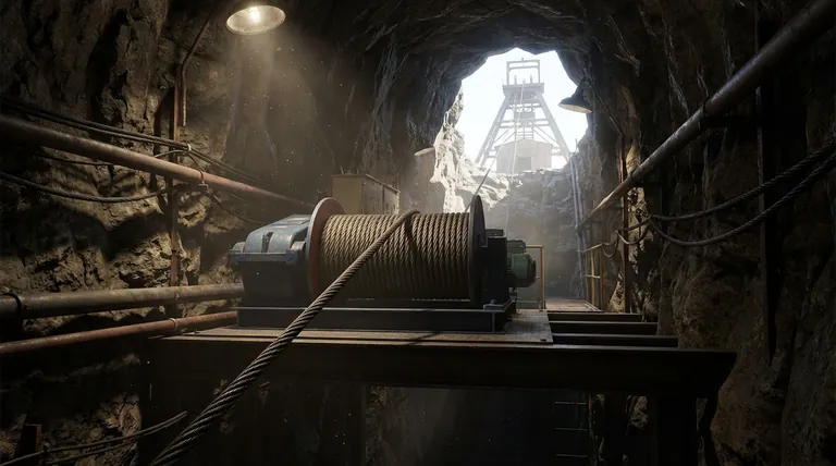 광산 운영에서 권양의 정의는 무엇인가요? 지하 채광의 생명줄을 발견하세요.