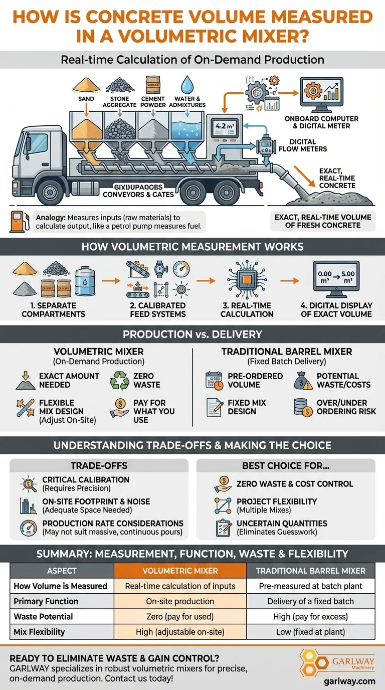 كيف يتم قياس حجم الخرسانة في الخلاط الحجمي؟ تحقيق صفر نفايات مع الإنتاج عند الطلب دليل مرئي