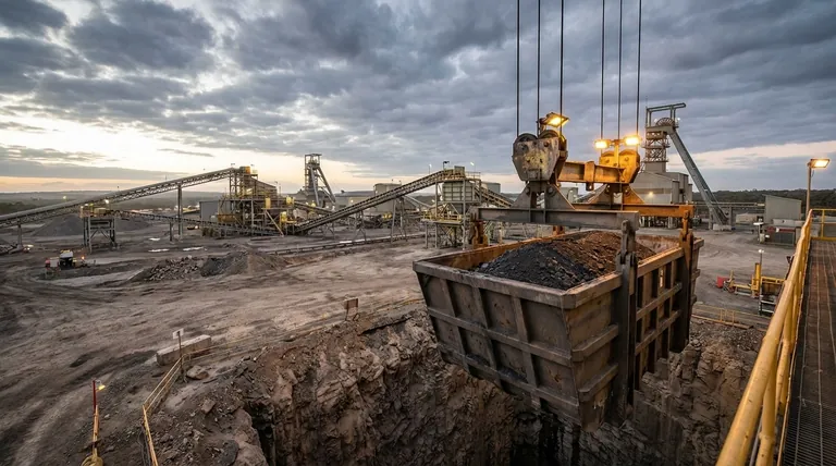 스키프 권양 방식이 케이지 권양 방식에 비해 갖는 장점은 무엇인가요? 최대 적재량 및 속도 향상