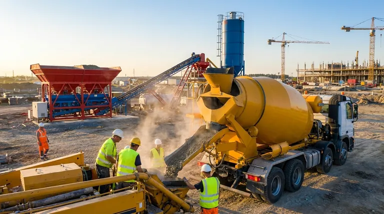 역방향 드럼 믹서의 특징은 무엇인가요? 정밀한 배치로 우수한 콘크리트 품질을 달성하십시오.