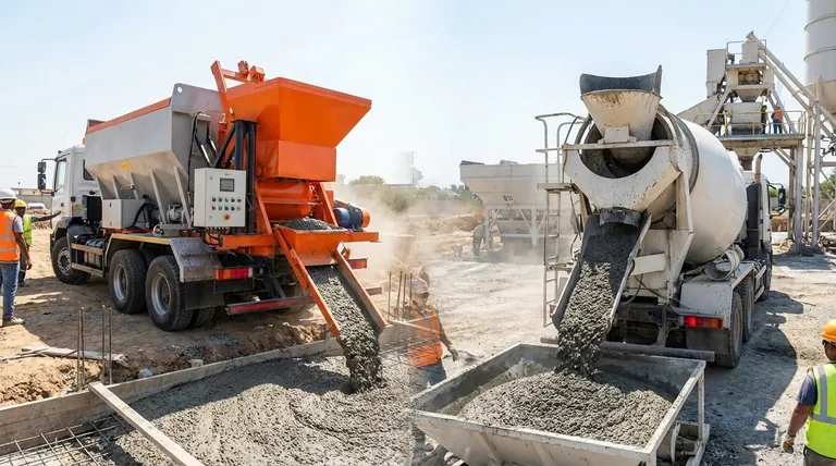 볼류메트릭 믹서와 전통적인 믹서 중에서 선택할 때 고려해야 할 요소는 무엇인가요? 콘크리트 프로젝트 전략 최적화