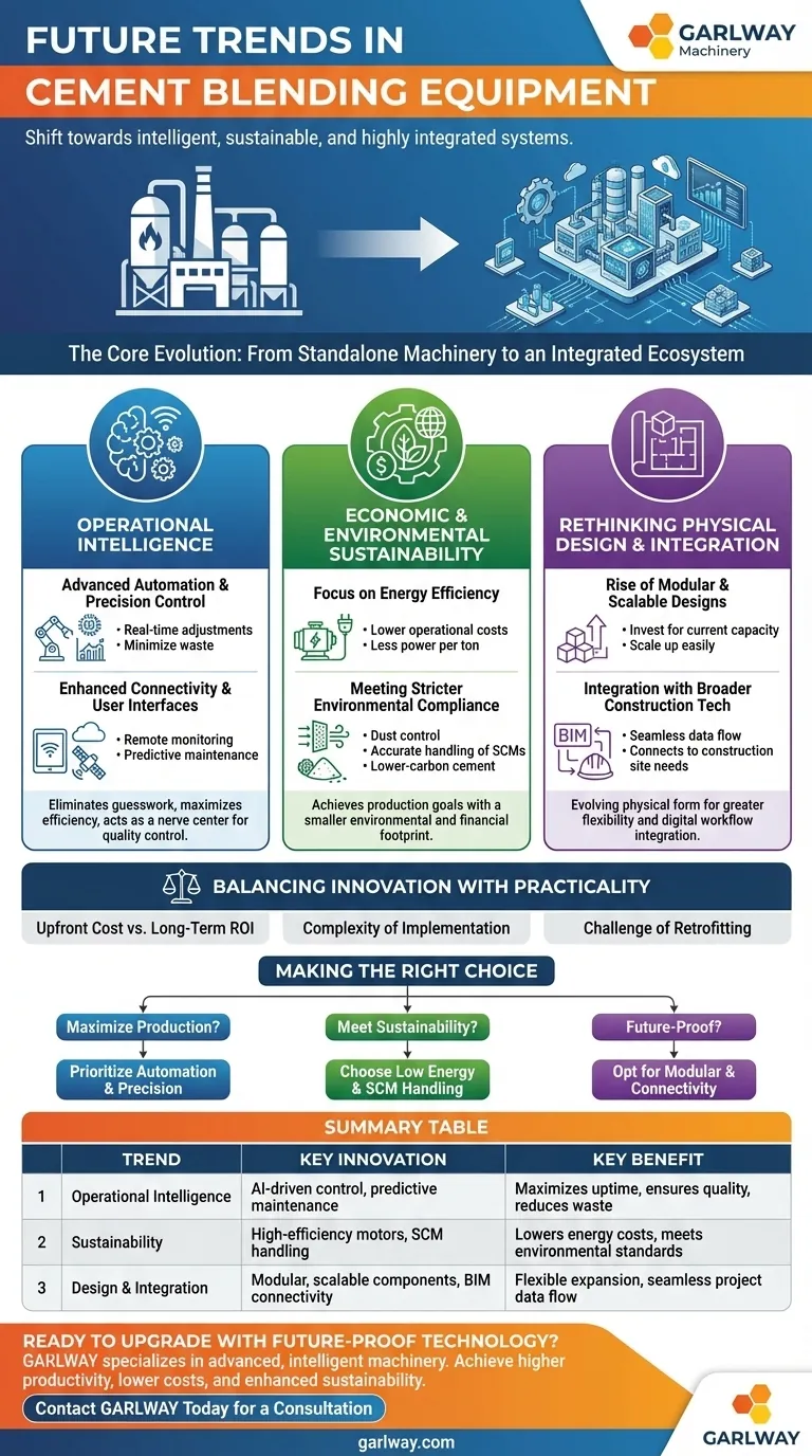 Quelles sont les tendances et innovations futures dans les équipements de mélange de ciment ? Solutions intelligentes, durables et connectées Guide Visuel