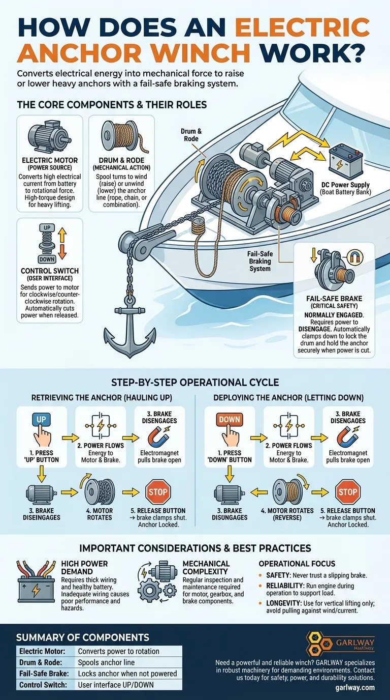전동 앵커 윈치는 어떻게 작동하나요? 동력, 안전 및 안정적인 작동 설명 시각적 가이드