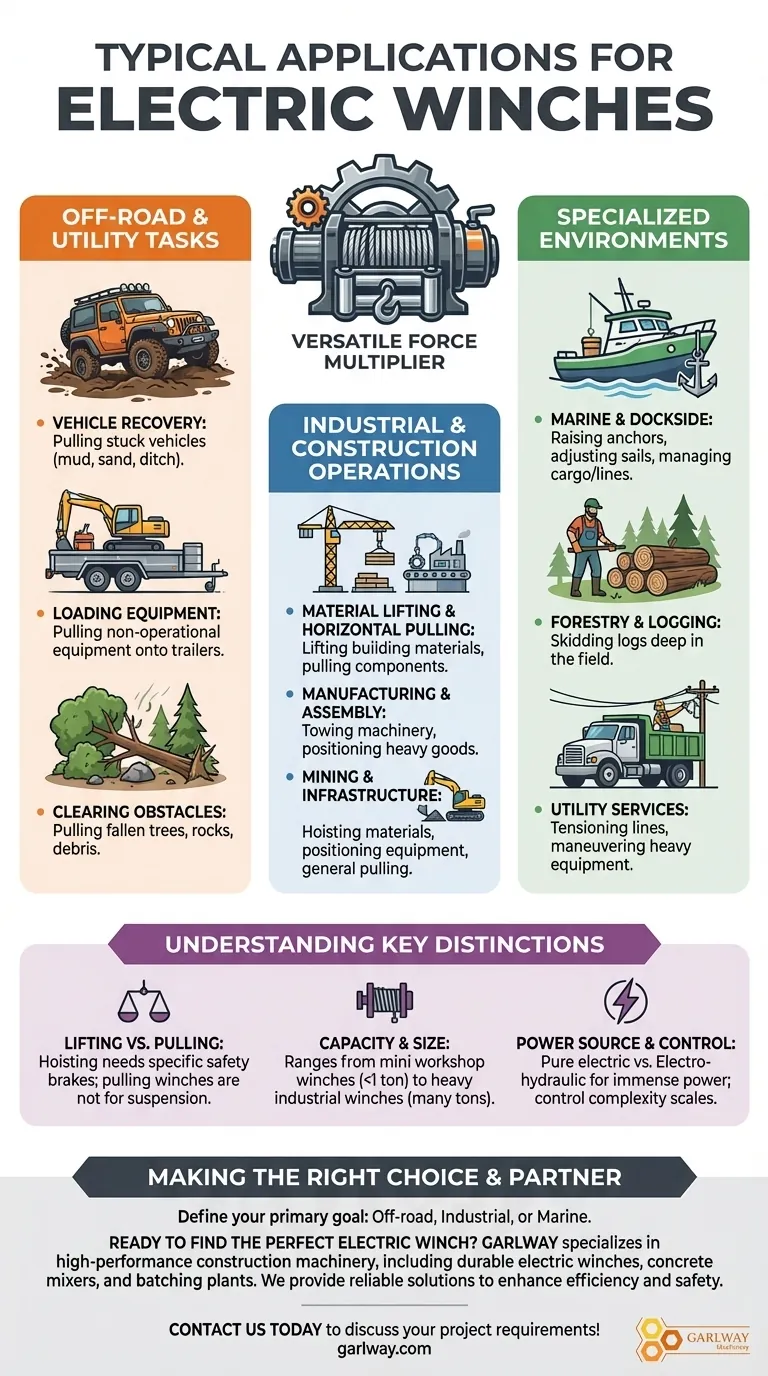전기 윈치의 일반적인 용도는 무엇인가요? 정밀하게 프로젝트에 동력을 공급하세요 시각적 가이드