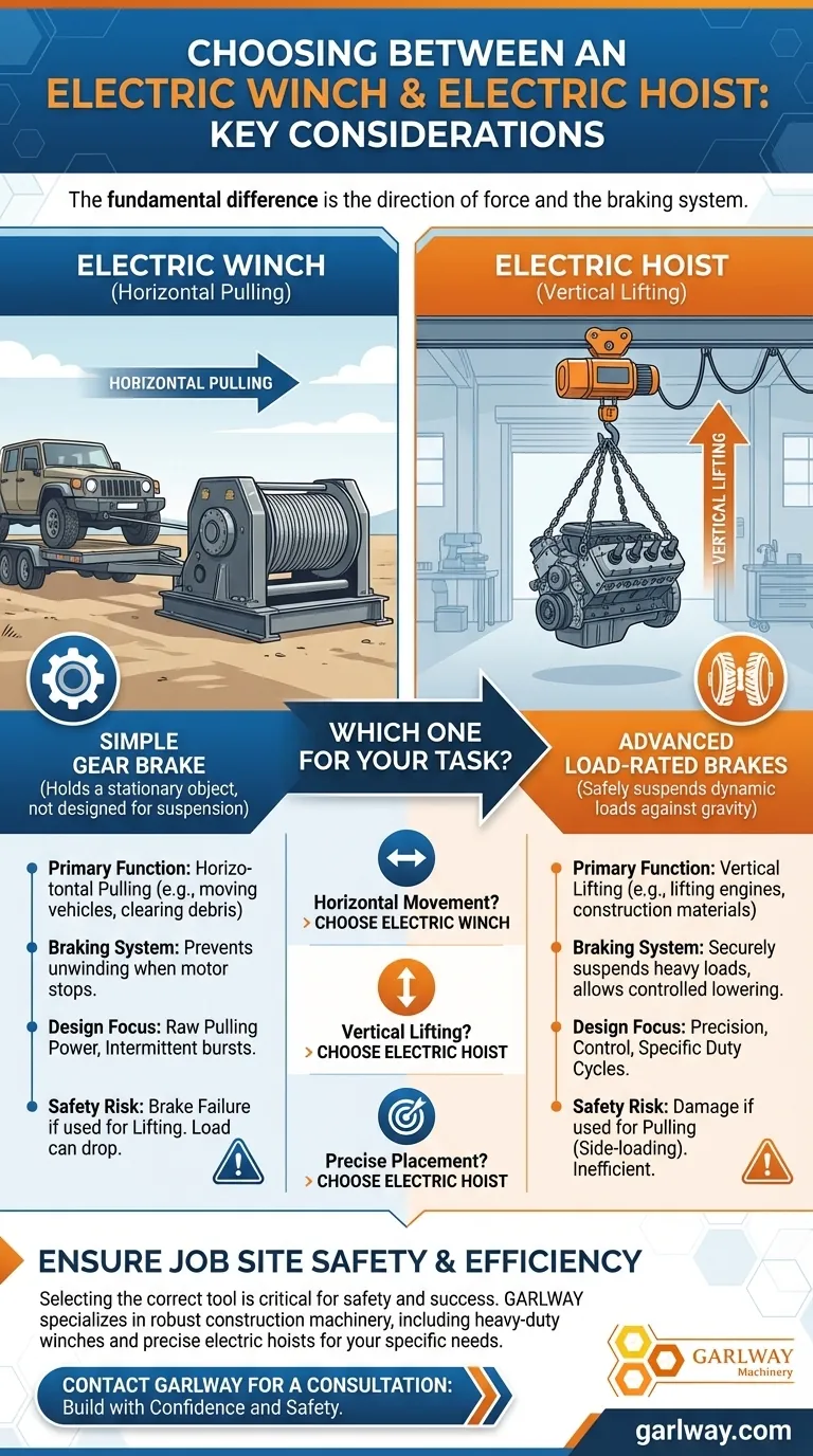 전기 윈치와 전기 호이스트 중에서 선택할 때 고려해야 할 요소는 무엇인가요? 시각적 가이드