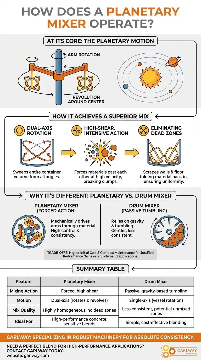 Wie funktioniert ein Planetenmischer? Erzielen Sie überlegenes Mischen mit hoher Scherwirkung Visuelle Anleitung