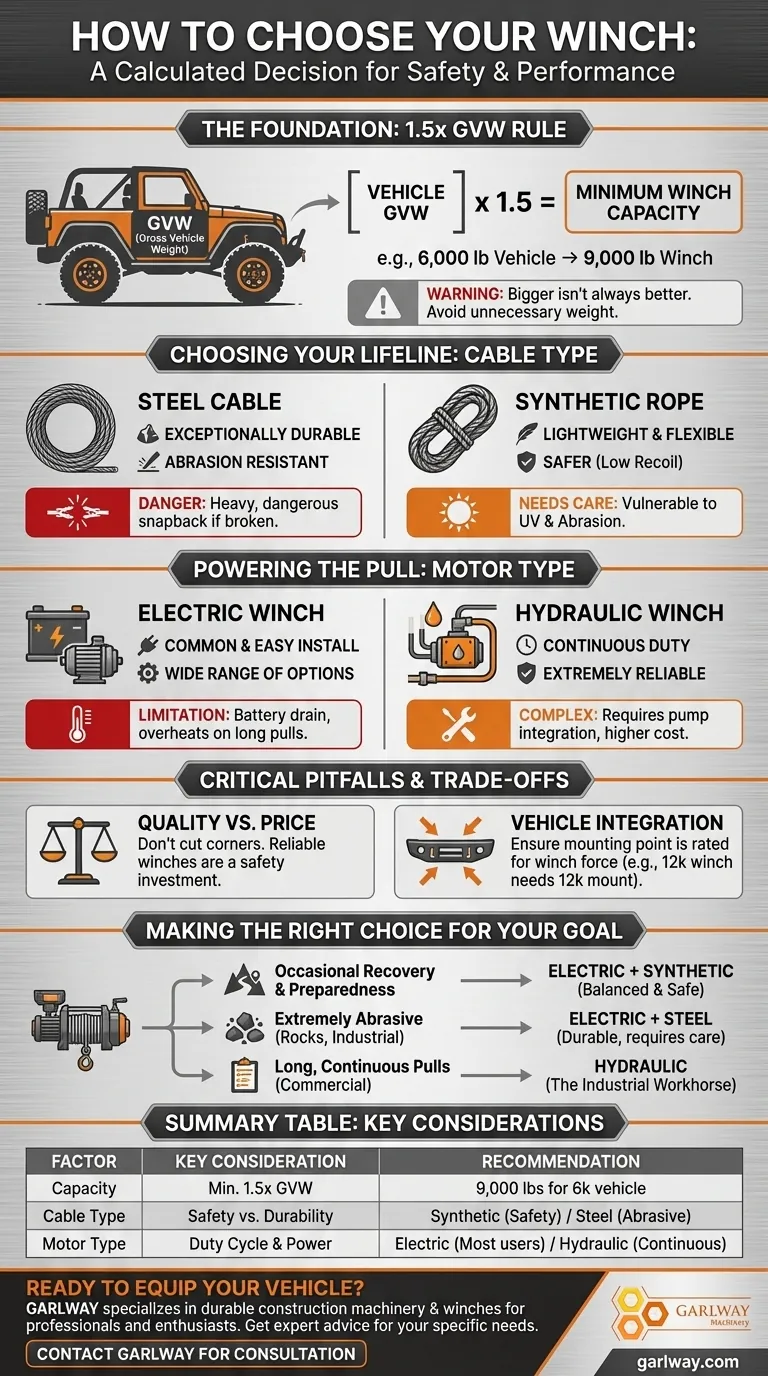 어떻게 윈치를 선택해야 할까요? 안전하고 효과적인 차량 복구를 위한 간단한 가이드 시각적 가이드