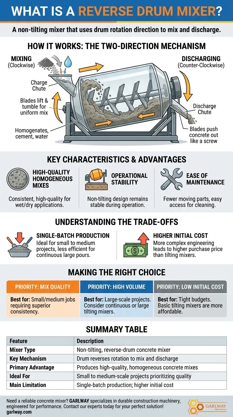 ما هو خلاط الأسطوانة العكسي؟ دليل لخلط الخرسانة عالي الجودة دليل مرئي