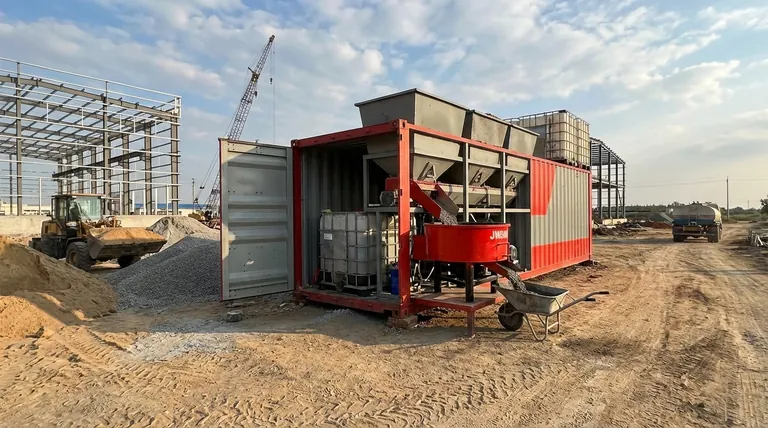 콘크리트 혼합 플랜트 컨테이너란 무엇인가요? 모바일, 주문형 콘크리트 솔루션