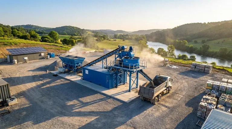 콘크리트 혼합 플랜트 컨테이너가 제공하는 환경적 이점은 무엇인가요? 현장 생산으로 지속 가능한 건설 달성