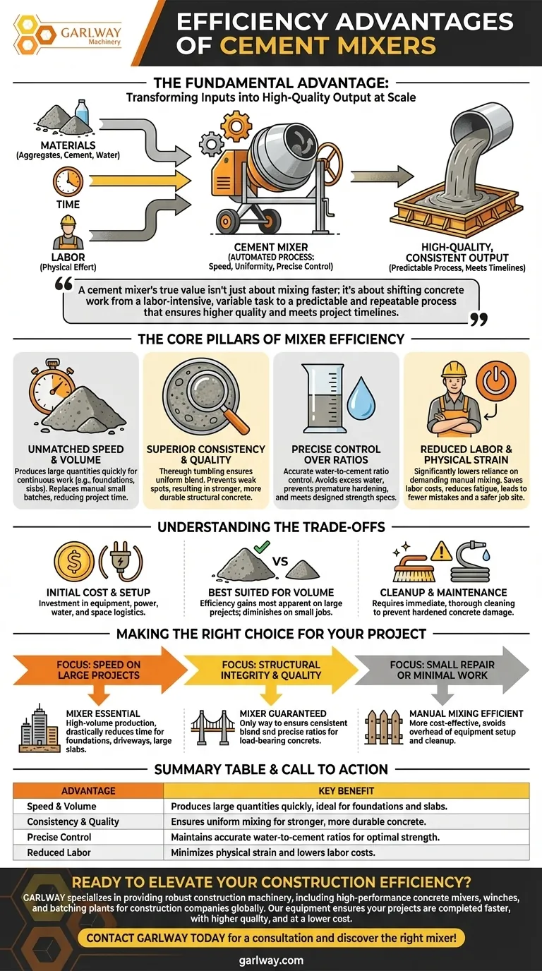 Quels sont les avantages en termes d'efficacité des bétonnières ? Accélérez la vitesse, la qualité et le retour sur investissement de vos projets Guide Visuel