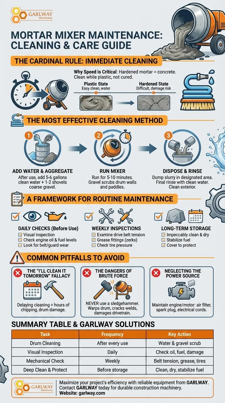 Comment nettoyer et entretenir les malaxeurs à mortier ? Un guide simple pour des performances fiables Guide Visuel