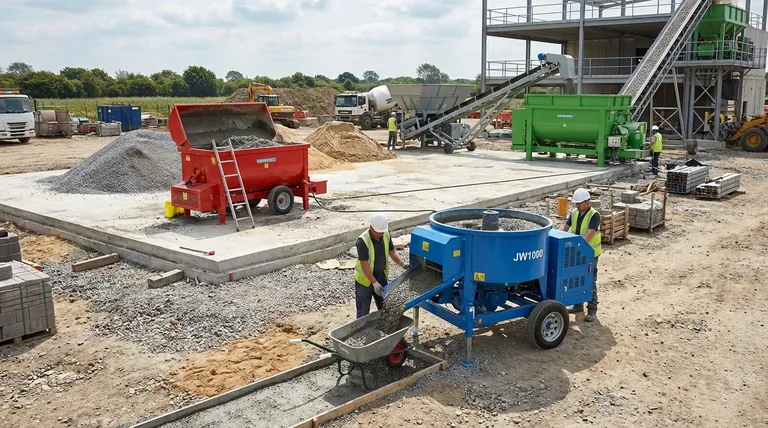 콘크리트 믹서의 크기와 용량은 무엇으로 결정되나요? 최대 생산성을 위한 올바른 믹서 선택