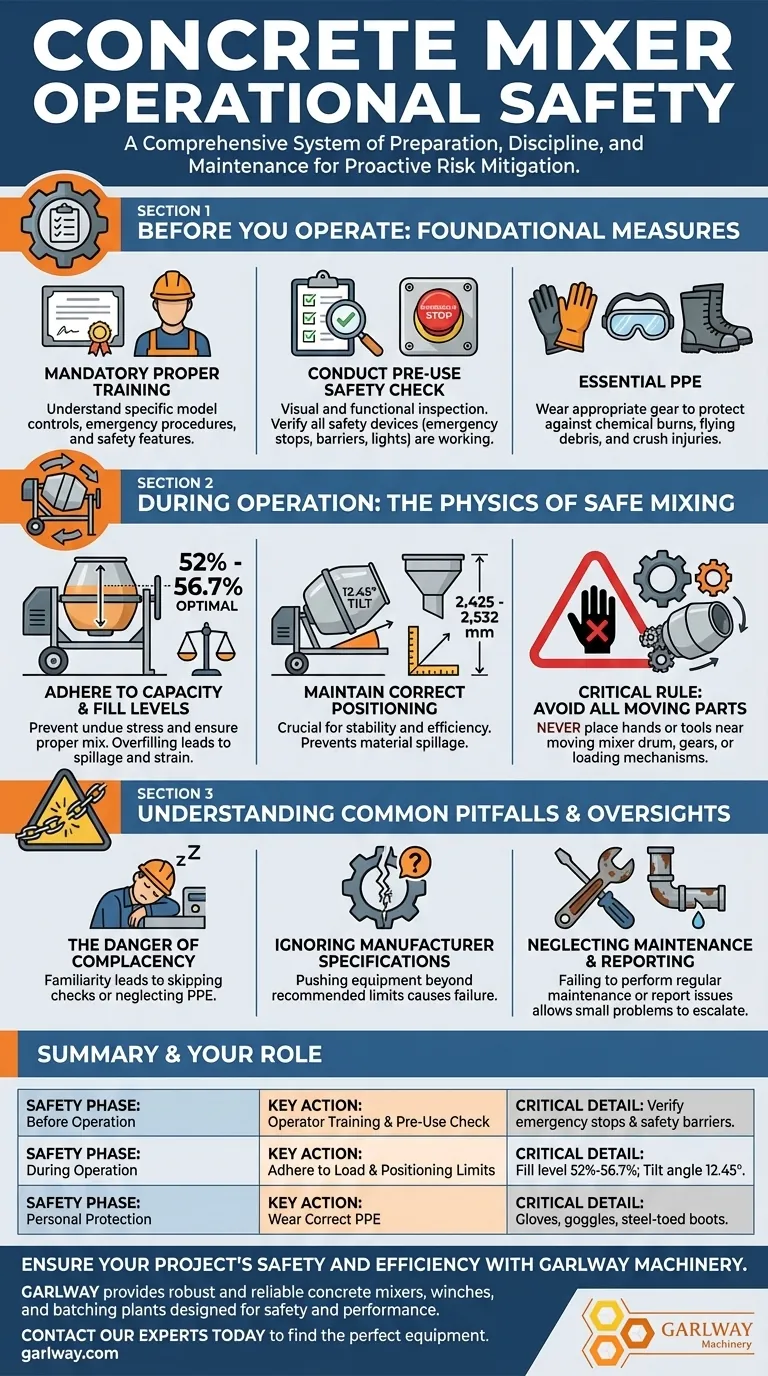 Quelles sont les considérations de sécurité importantes pour l'utilisation d'une bétonnière ? Un guide pour une gestion proactive des risques Guide Visuel