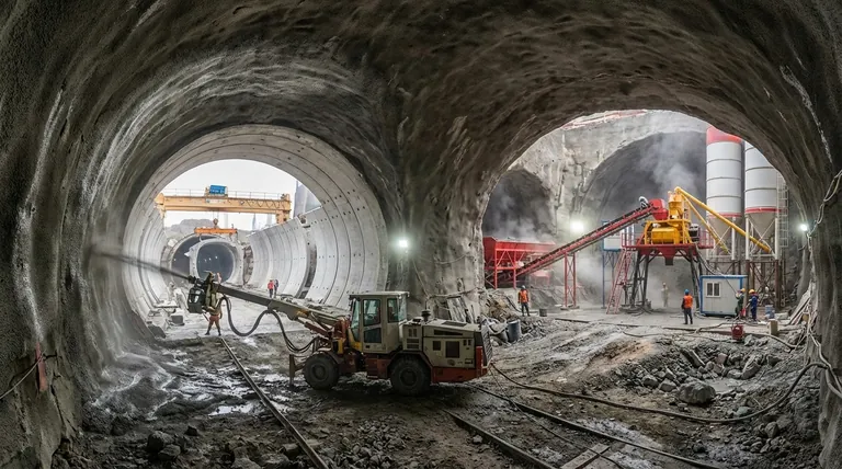 لماذا تُفضل المواد الخرسانية في بناء الأنفاق والمناجم؟ متانة وتنوع لا مثيل لهما