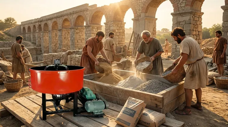 Quelle est l'origine historique du malaxage de béton volumétrique ? De la Rome antique à l'innovation moderne