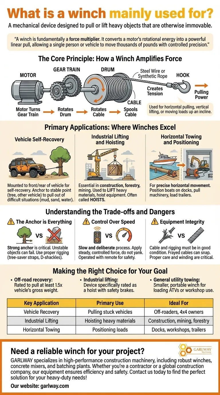 ¿Para qué se utiliza principalmente un cabrestante? La guía definitiva para tirar y levantar cargas pesadas Guía Visual