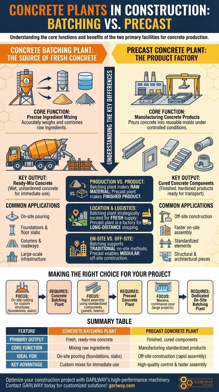Quali sono i diversi tipi di impianti di calcestruzzo? Scegli l'impianto giusto per il tuo progetto Guida Visiva