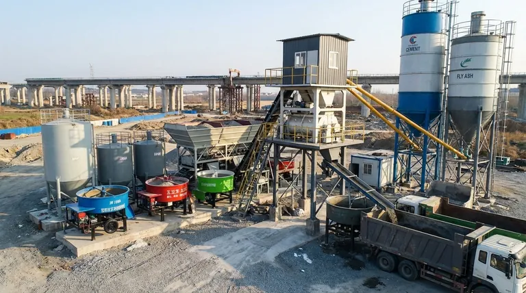 콘크리트 배치 플랜트에서 사용되는 주요 기계는 무엇인가요? 콘크리트 생산 설비 최적화