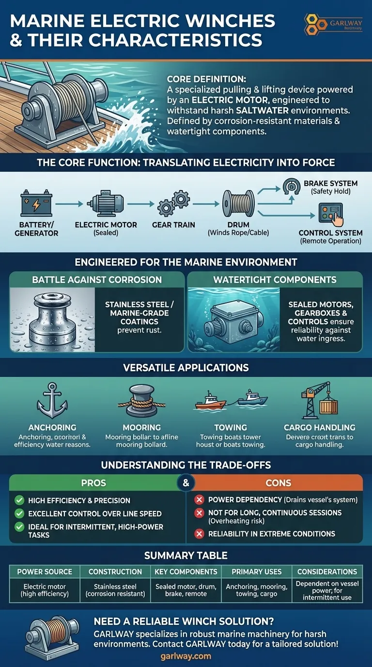 ¿Qué son los cabrestantes eléctricos marinos y cuáles son sus características? Características clave para operaciones marítimas fiables Guía Visual