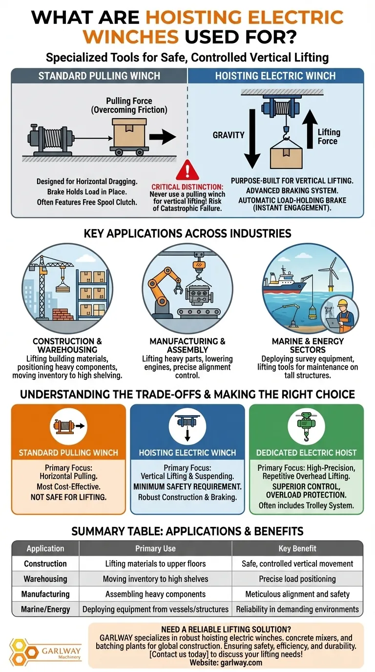 호이스트 전기 윈치는 무엇에 사용됩니까? 건설 및 산업을 위한 필수 리프팅 솔루션 시각적 가이드
