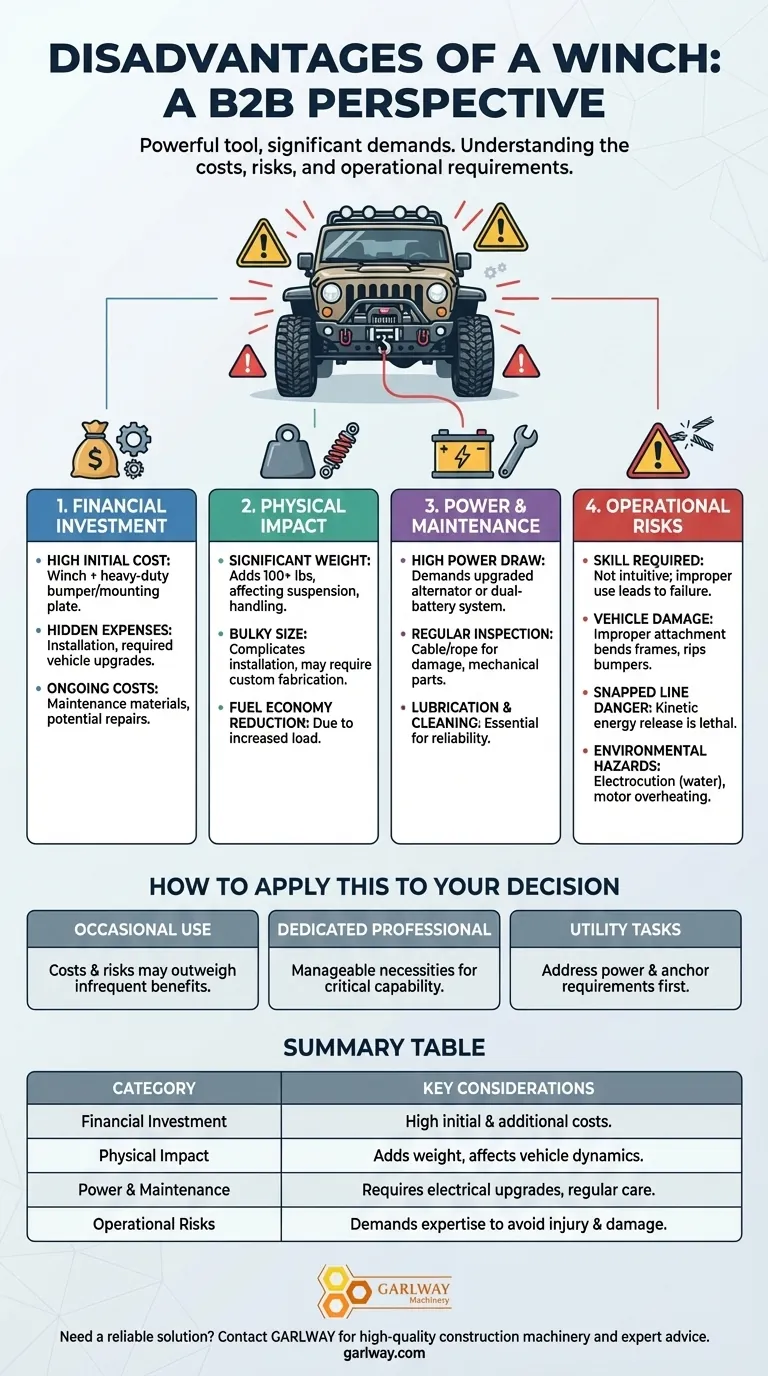 윈치의 단점은 무엇인가요? 구매 전 고려해야 할 주요 비용 및 위험 시각적 가이드