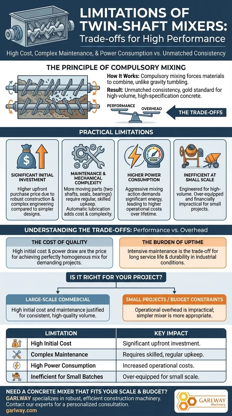 트윈 샤프트 믹서의 한계는 무엇인가요? 프로젝트의 절충점을 알아보세요. 시각적 가이드
