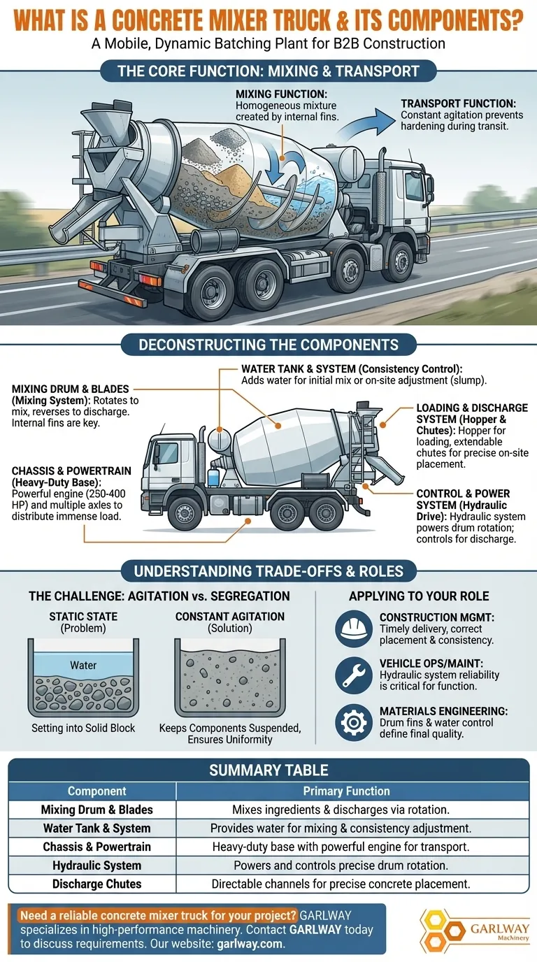 Qu'est-ce qu'un camion malaxeur à béton et quels sont ses principaux composants ? Le guide essentiel Guide Visuel