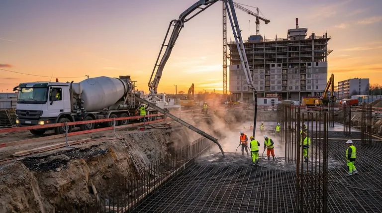 建設プロジェクトにおけるコンクリートミキサートラックの役割とは?効率と品質の鍵