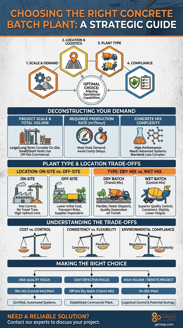 Quels facteurs doivent être pris en compte lors du choix d'une centrale à béton pour un projet ? Assurer la qualité, le coût et l'efficacité Guide Visuel