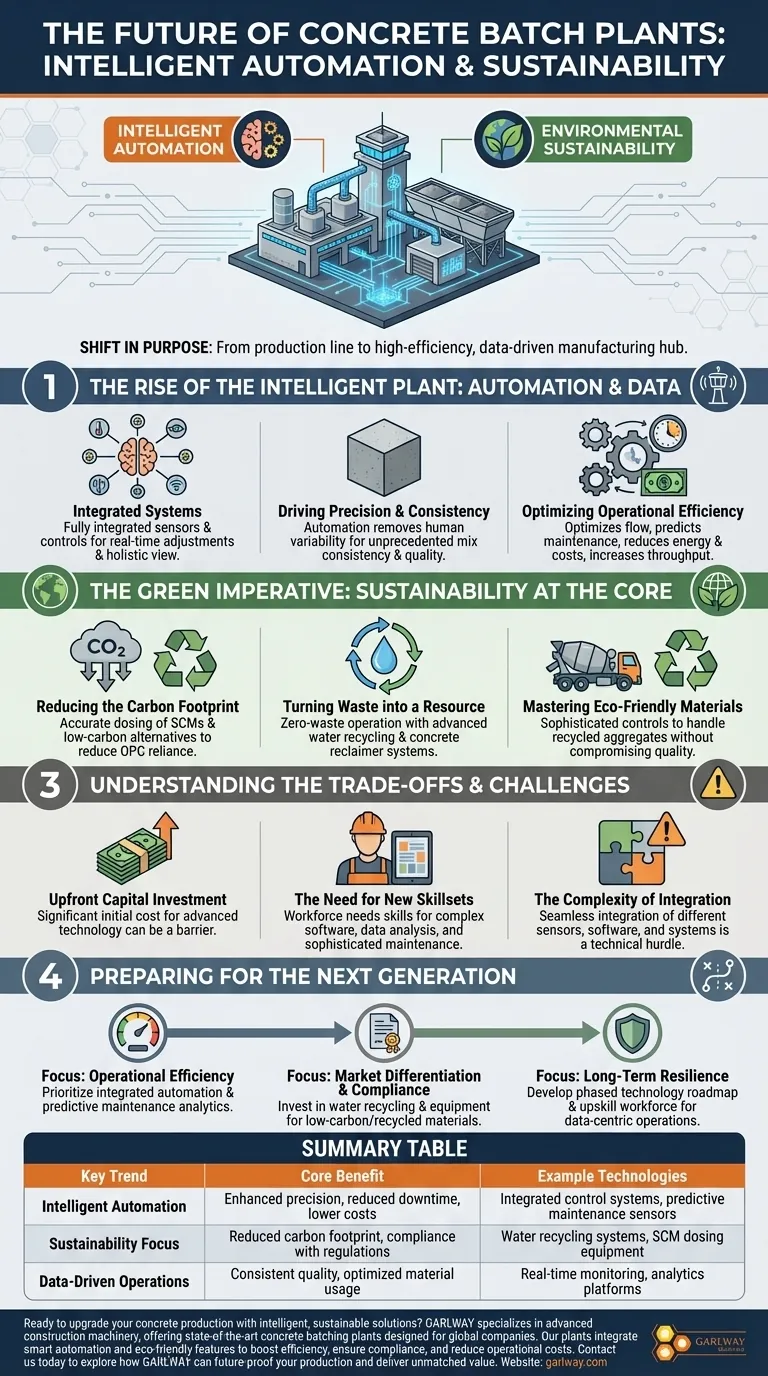 Comment l'avenir des centrales à béton devrait-il évoluer ? Automatisation intelligente et durabilité Guide Visuel