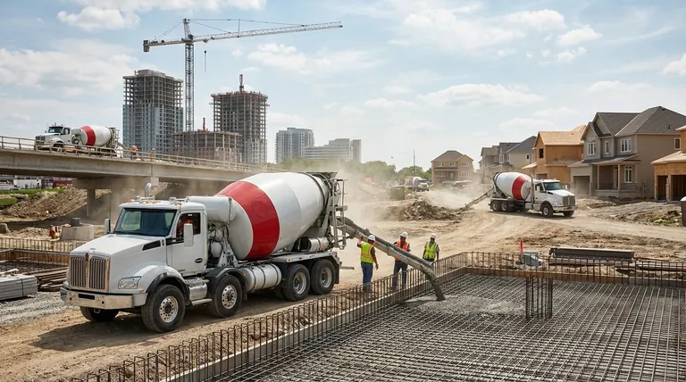 Quels types de projets de construction utilisent généralement des camions malaxeurs à béton ? Des autoroutes aux fondations de maisons