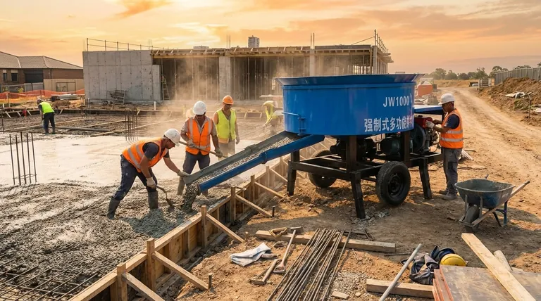 在建筑工地上使用混凝土搅拌机有什么好处?提高效率和质量