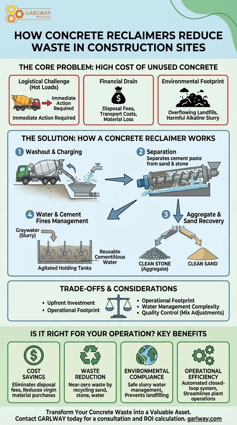 콘크리트 재활용기는 건설 현장의 폐기물을 어떻게 줄이는 데 도움이 됩니까? 폐기물을 이익으로 전환하는 폐쇄 루프 시스템 시각적 가이드
