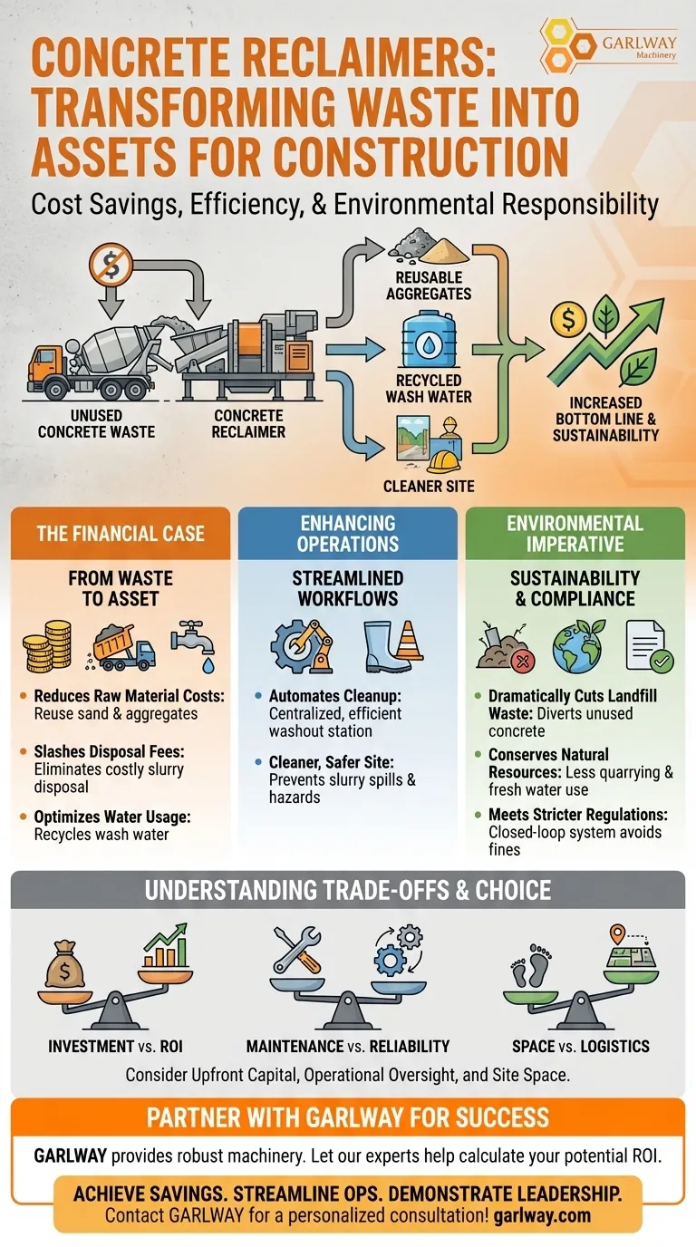 建設業でコンクリートリクレイマーを使用するメリットは何ですか？ コスト削減と持続可能性の向上 ビジュアルガイド