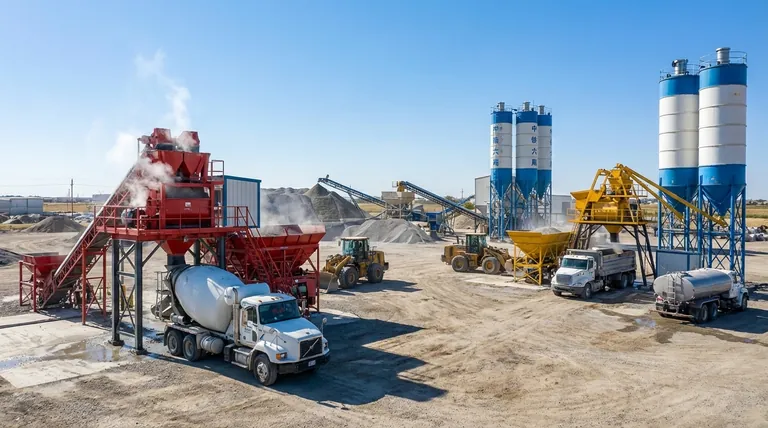 콘크리트 배치 플랜트의 두 가지 유형은 무엇인가요? 중앙 혼합 vs. 레디믹스 설명