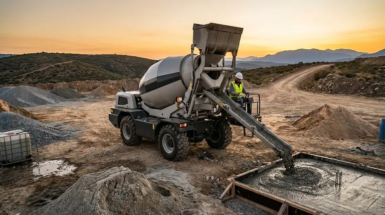 자가 로딩 콘크리트 믹서의 장점은 무엇인가요? 현장 생산 및 효율성 달성
