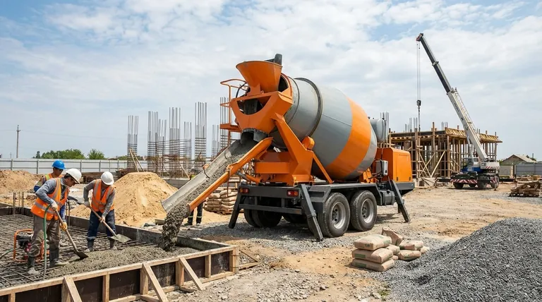 ما هي خصائص خلاط الخرسانة من النوع المائل؟ تحقيق خلط خرسانة سريع وفعال