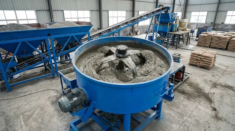 수직 샤프트 팬 믹서의 특징은 무엇인가요? 까다로운 콘크리트를 위한 우수한 균질성