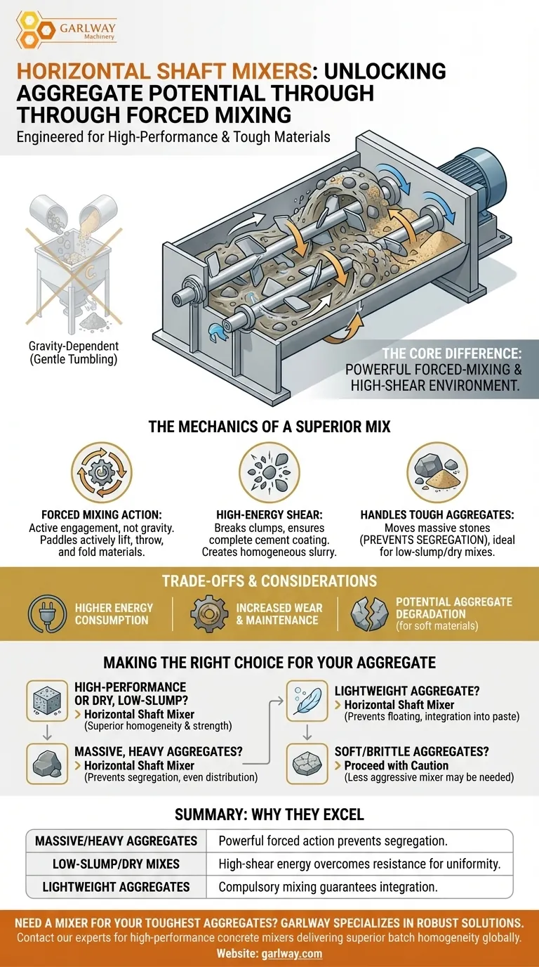 수평축 믹서는 특정 유형의 골재에 왜 적합한가요? 무겁고 건조한 재료에 대한 우수한 혼합 시각적 가이드