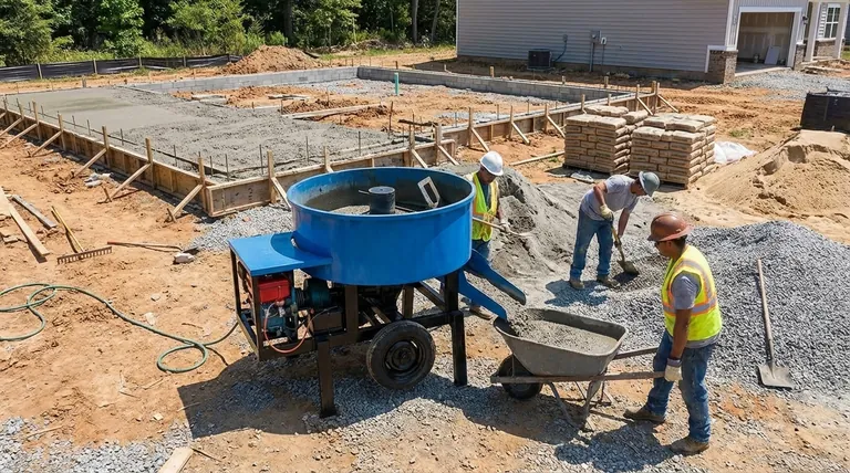 비회전식 드럼 믹서는 일반적으로 어디에 사용됩니까? 소규모 건설 프로젝트에 이상적
